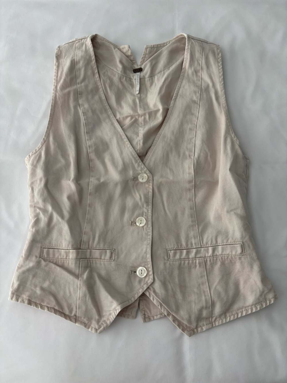 YFB cream vest top